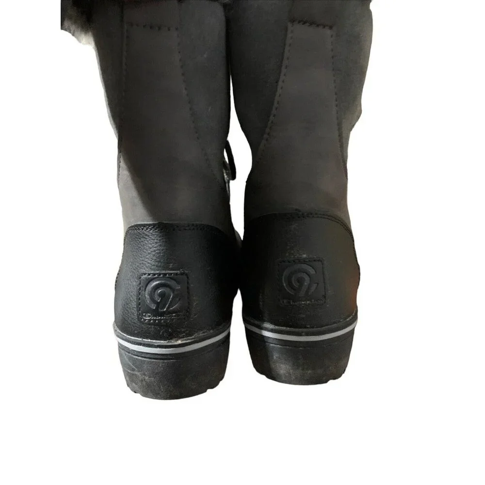 Womens Champion Winter Snow Black Gray Boots, Size 11 - Picture 3 of 4